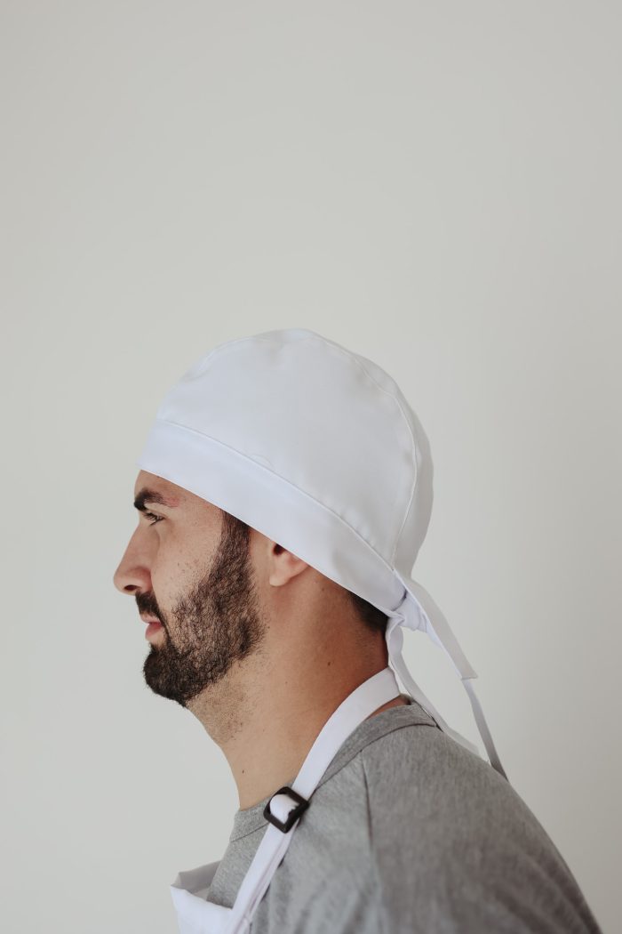 Touca Tipo Bandana Branca - Imagem 3